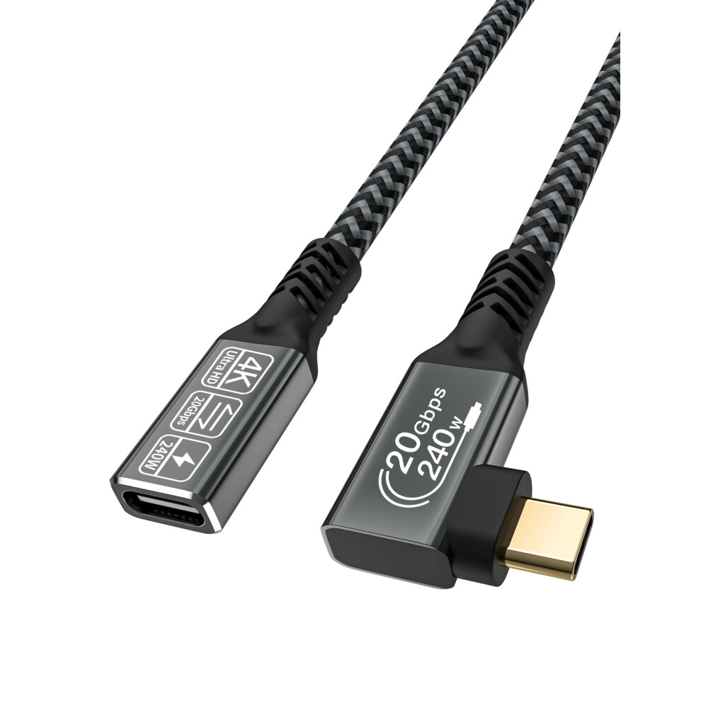 Usb C Extension Cable 1M, Usb C 3.2 20Gbps/240W 4K@60Hz For Iphone 15 Macbook 9001264174644