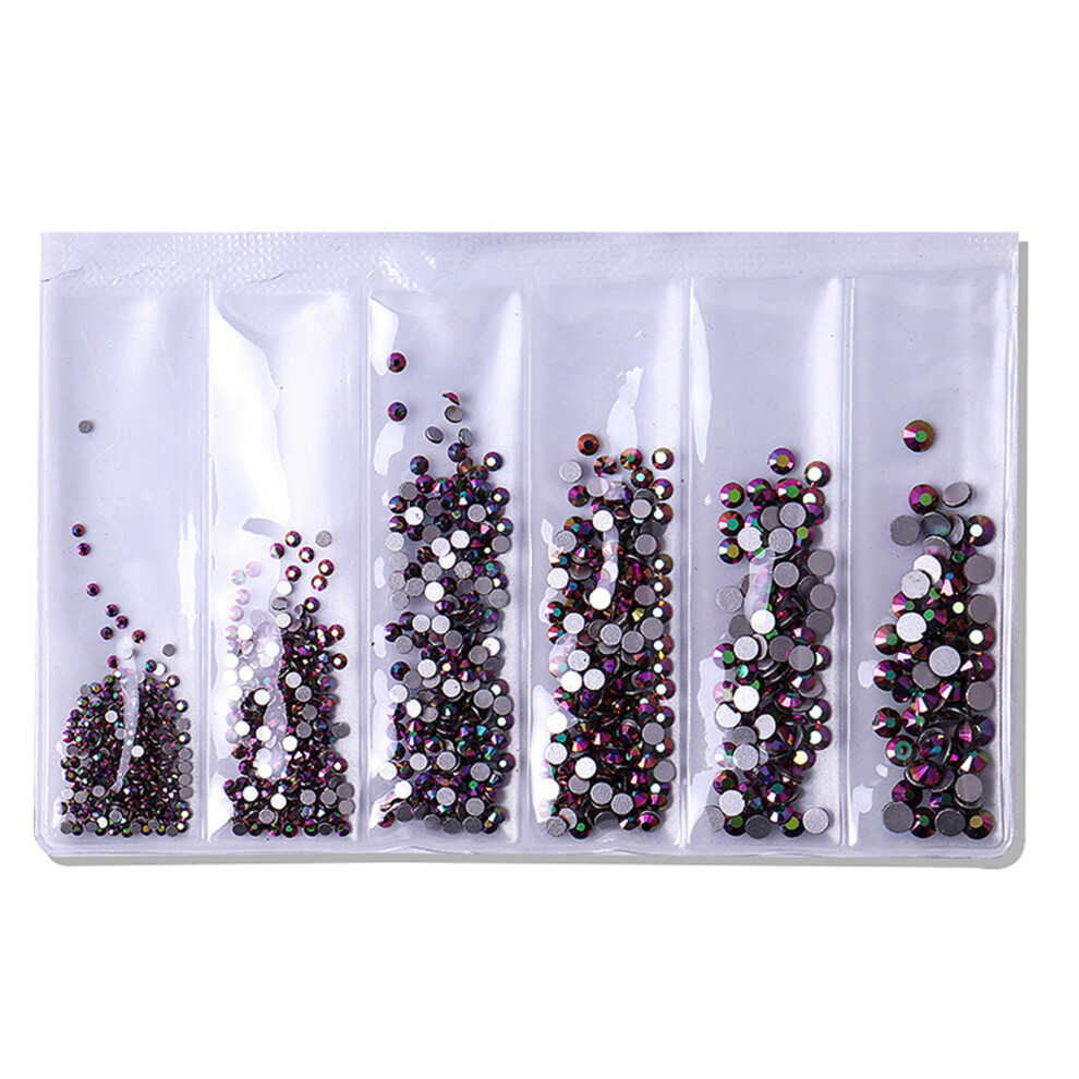 Clear Nail Rhinestones Crystal Nails Gems Stones Mixed Flat-32