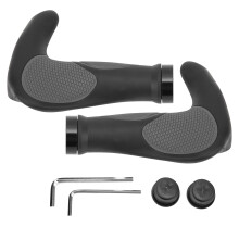 Poignées de guidon pour VTT avec design ergonomique antidérapant, absorption des chocs grâce à leur gel souple, structure ailée, compatibilité