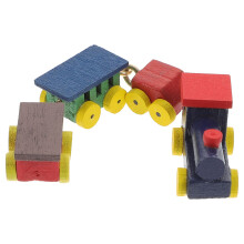 3Stk Zug Modell Holz Zubehör Spielzeug