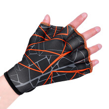 Swimming Gloves Water Training Neoprene Gloves for Men Women Orange S