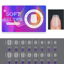 420PC Matte Nail Tips Extension System Full Cover Fake-Style 10