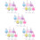 30Stk Mini Bubble Tea Deko, Kunststoff, -Accessoires 8