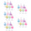 30Stk Mini Bubble Tea Deko, Kunststoff, -Accessoires 11