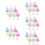 30Stk Mini Bubble Tea Deko, Kunststoff, -Accessoires 10