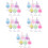 30Stk Mini Bubble Tea Deko, Kunststoff, -Accessoires 7