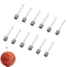 Pack of 12 ball pump needles, ideal for football, basketball, volleyball