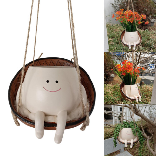 Swing Face Planters Pots Desktop Gardening Potted Succulent 1