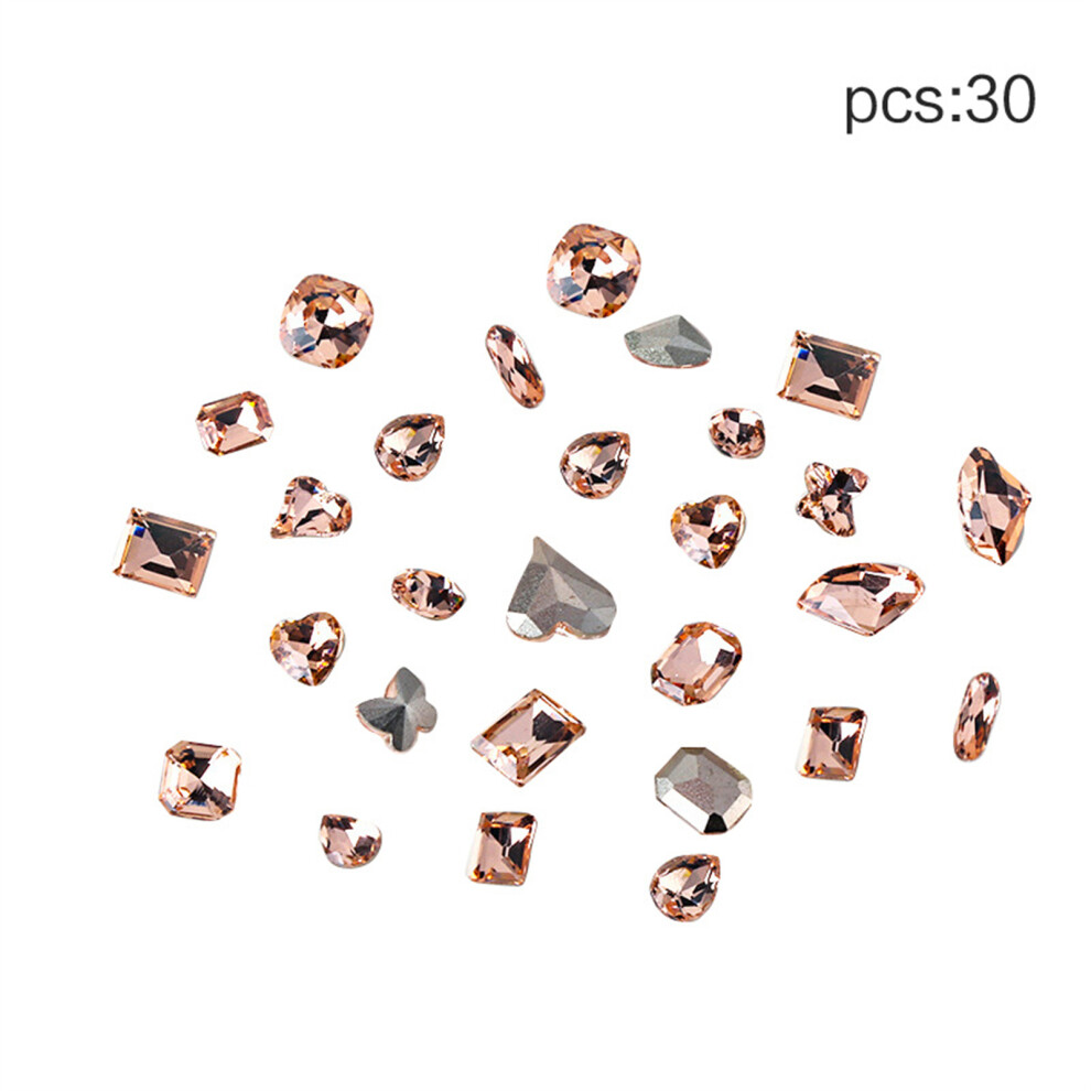 Crystal Nail Rhinestones Mix Shape Pointed Back Nails-07