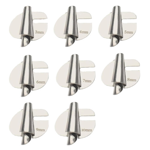 Edelstahl-Nährollsäumerfuß 3-10 mm Langlebiger-B 1