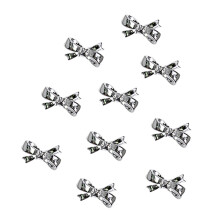 10pcs Alloy Butterfly Nail Art Rhinestones for Unique-08 bow