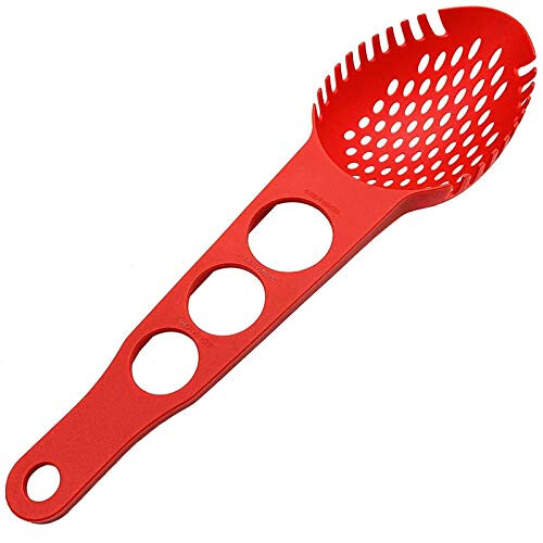 Spaghetti Server NonStick Pasta Fork Slotted Spoon Strainer With Spaghetti Measure Ladle