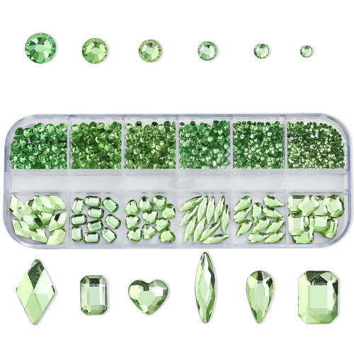 Nagel edelstenen Multi vormen nagelsteentjes bedels-B