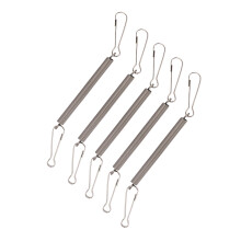 Metallfeder mit 2 Clips, langlebiges Zubehör für Kleintierkäfige