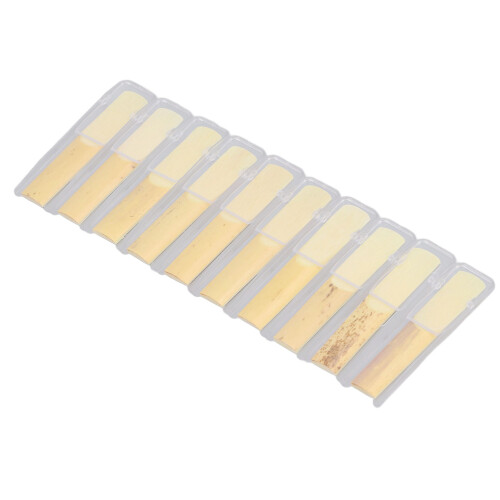10PCS Professionelle Saxophonblätter 2,5 Stärke Bb 2