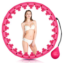 Hula hoop, fitness hoop made of 24 highquality plastic sections, suitable for fitness and weight loss.