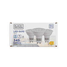 Black + Decker GU10 3.6W 345lm 6500K (Daylight) 3pk