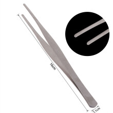 All-purpose Stainless Steel Tweezers Curved- 16cm straight