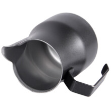 Tasse à mousse de lait Portable, pichet à mousse de lait en-Noir