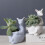 Nordic Kangaroo Shape Ceramic Succulent Planter Animal-white 5