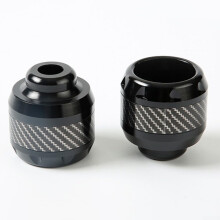 Motorcycle Protective Front Fork Cups 2 Pcs Aluminum Alloy Shock Absorbing Front Suspension Pads Black Mo
