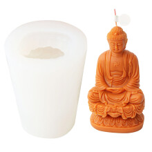 Moule à bougie en Silicone, Statue de Bodhisattva, bricolage,-4