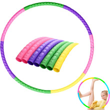 's Hula Hoop, Plastic Removable Hullahub Hoop with 7 Pieces, Adjustable Hula Hoop for Fitness, Gymnastics, Dance Games, and Adults