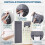 (Gray) Blackout Curtain Made With Polyester For Durability And Convenient And 3