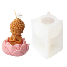 Moule à bougie en Silicone, Statue de Bodhisattva, bricolage,-1