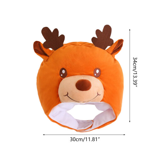 Couvre-chef d'élan de noël de dessin animé, accessoires de 2