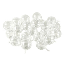 20Pcs Clear Plastic Chocolate Ball Truffle Holder DIY Candy