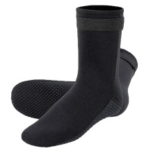neoprene socks for swimming, snorkelling, sailing, surfing, black, L