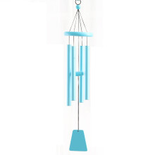 Wind Chimes Outdoor Soothing Melodic Tones Aluminum-Sky Blue
