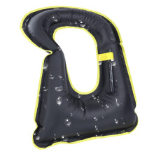 Adult Snorkel Vest, Inflatable Snorkel Vest, Adjustable Snorkel Vest for Diving, Safety Water Sports, Snorkelling, Swimming, Black