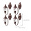 8 Simulierte Mini Hofleuchten Sand Tischlampe 10