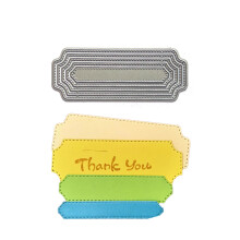 Metal Die Cuts Label Frame Cutting Dies Stencil DIY-MH719