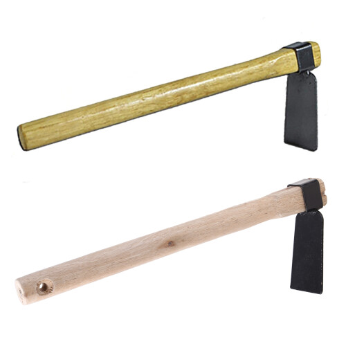 Low Carbon Steel + Wood Mini Hand Tools Sturdy Hoe Tools Durable 1