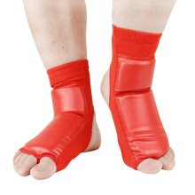 Boxing Foot Protector, Taekwondo Training Boxing, NonSlip Ankle Protection Pads for Men and Women, Taekwondo Foot Gear for Kids, Red (M)