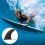 Universal sup fin, surfboard slidein replacement accessories, removable fin sup 4