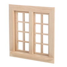 3Stk Mini Holzfenster Modell Unbemalt Für Hausdekoration