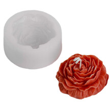 Moule à bougie en forme de fleur de pivoine, antiadhésif, facile