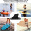 Replacement Inflatable Paddle Board Fin, Removable Longboard Fin with Quick Release 5
