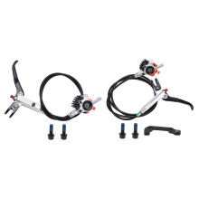 Wysokowydajne hydrauliczne hamulce tarczowe do rowerów, ciche hamowanie z 4-tłoczkowym hydraulicznym hamulcem tarczowym, kutym cylindrem i