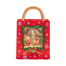 Ornement de sac à main musical flocon de neige de noël, cadeau