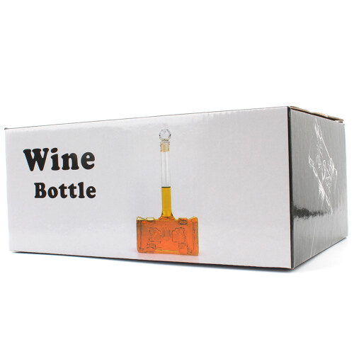 3D Hammer Shaped Decanter 400ml Glass Whiskey and Wine Decanter 2