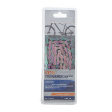 Chaîne de vélo haute performance 8 vitesses, antirouille et anticorrosion, acier forgé spécial haute résistance, conception à double pont en X,