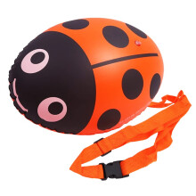 High Visibility Swimming Buoy, Safety Float, Safe Trolling Float for Open Water Swimmers, Triathletes, Snorkelling, Safe Swimming Training, Orange