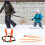 Adjustable Ski Safety Belt for , Ski Accessories, Orange 2