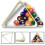 Abs Pool Triangles, triangle billiard ball rack, triangle ball holder drop resistant, ball beautiful white Ref: 9078 2