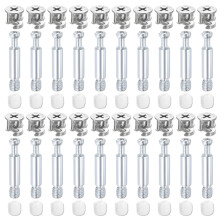 Conector de encaixe Cam Lock para montagem de móveis, parafuso de encaixe Cam Lock 3 em 1 com design oculto em liga de zinco anticorrosiva, conector